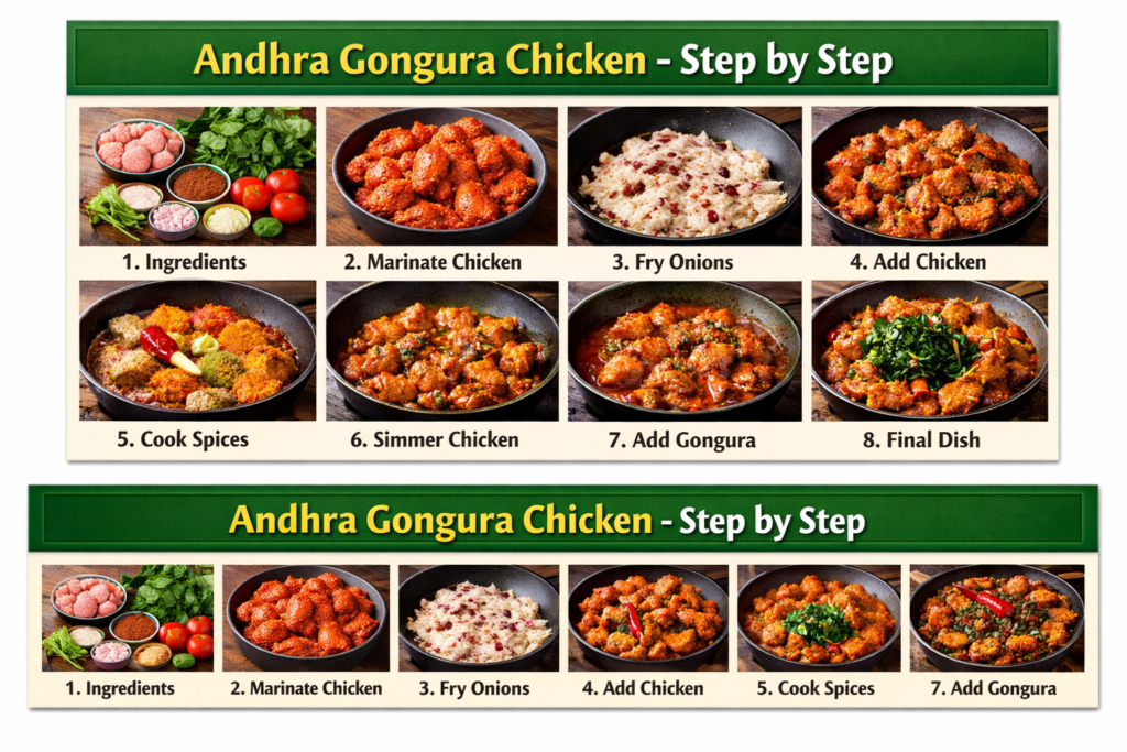 Andhra Gongura Chicken
