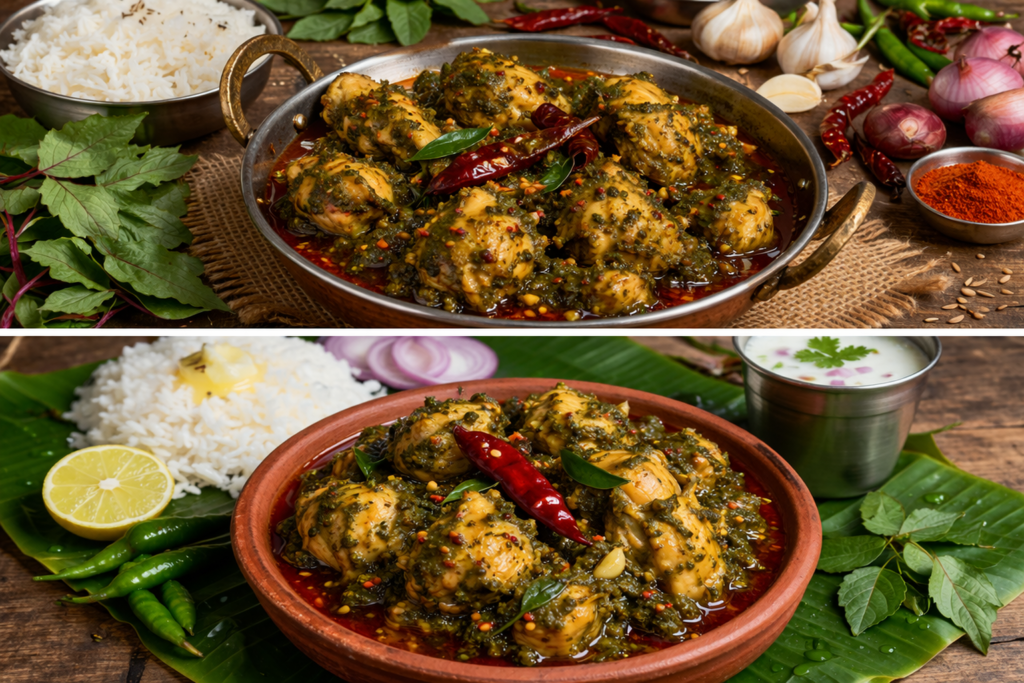 Andhra Gongura Chicken