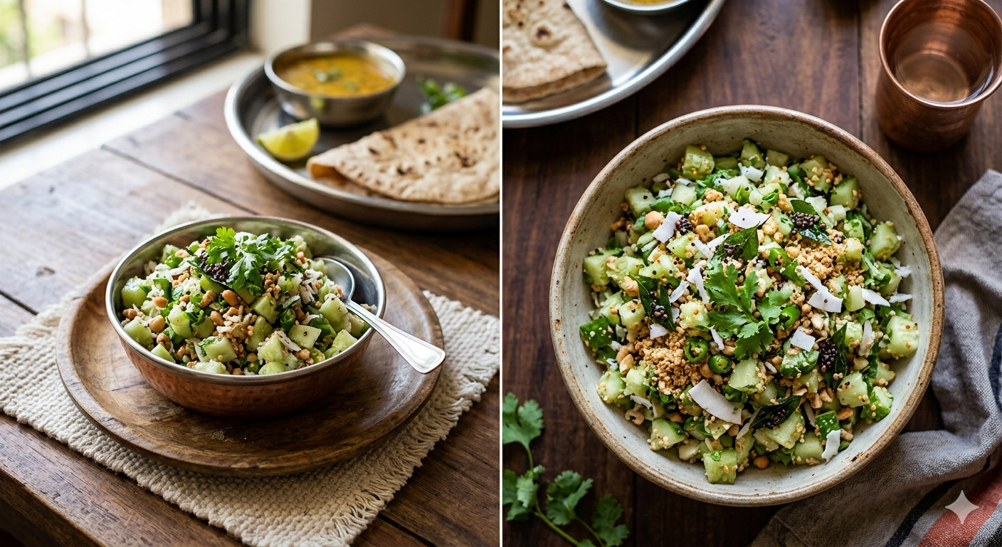 Maharashtrian Cucumber Salad – Khamang Kakdi (Kakdi Chi Koshimbir): My Summer Lifesaver