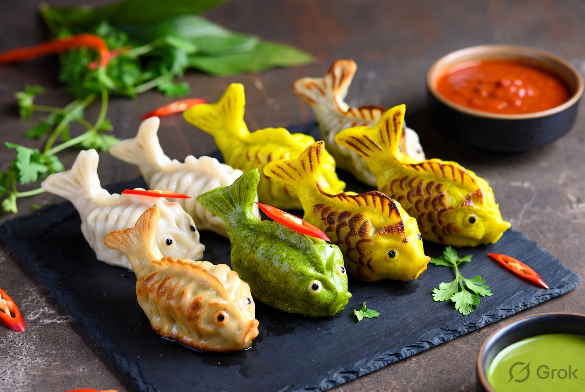Fish-Shaped Momos