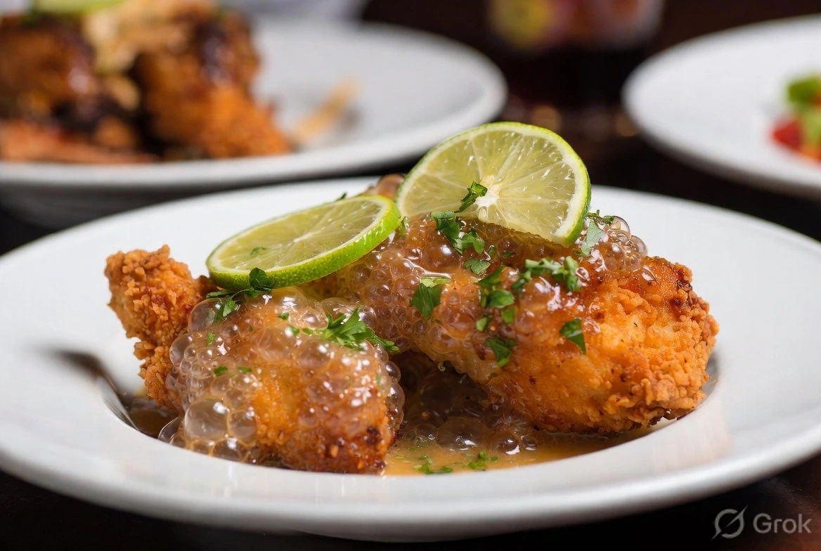 Crispy Chicken with Lime Butter Recipe